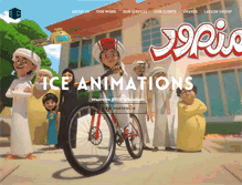 Tablet Screenshot of iceanimations.com